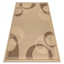   Covor țesut din sisal floorlux 20078 mais / coffee 80x150 cm