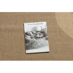 Covor țesut din sisal floorlux 20078 mais / coffee 80x150 cm