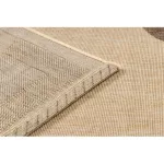 Covor țesut din sisal floorlux 20078 mais / coffee 80x150 cm