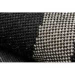 Covor țesut din sisal floorlux 20078 negru / argint  80x150 cm