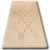 Covor țesut din sisal floorlux 20079 mais / coffee 80x150 cm