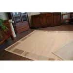 Covor țesut din sisal floorlux 20195 mais / coffee 80x150 cm