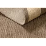 Covor țesut din sisal floorlux 20195 coffee / mais 80x150 cm