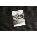 Covor țesut din sisal floorlux 20195 negru / argint  80x150 cm