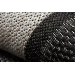 Covor țesut din sisal floorlux 20195 negru / argint  80x150 cm