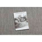 Covor țesut din sisal floorlux 20195 argint  / negru 160x230 cm