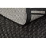 Tesut sizal floorlux covor 20195 negru / argint  140x200 cm