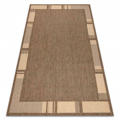 Covor țesut din sisal floorlux 20195 coffee / mais 120x170 cm