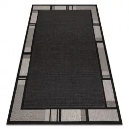   Covor țesut din sisal floorlux 20195 negru / argint  120x170 cm