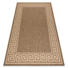 Covor țesut din sisal floorlux 20014 coffe / mais 60x110 cm