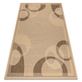  Covor țesut din sisal floorlux 20078 mais / coffee 60x110 cm