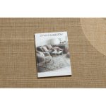 Covor țesut din sisal floorlux 20078 mais / coffee 60x110 cm