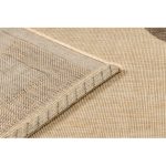 Covor țesut din sisal floorlux 20078 mais / coffee 60x110 cm