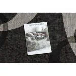 Covor țesut din sisal floorlux 20078 negru / argint  60x110 cm