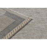 Covor țesut din sisal floorlux 20078 argint  / negru 60x110 cm