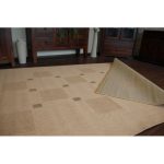 Covor țesut din sisal floorlux 20079 mais / coffee 60x110 cm
