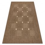 Covor țesut din sisal floorlux 20079 coffee / mais 60x110 cm