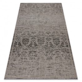   Covor țesut din sisal floorlux 20211 argint  / negru 60x110 cm