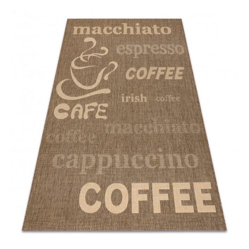 Covor țesut din sisal floorlux 20221 coffe / mais 240x330 cm