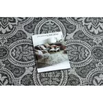 Țesut Sizal covor LOFT 21193 cerc boho fildeș/argint/gri  160 cm
