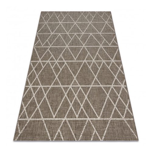 Covor țesut din sisal floorlux 20508 taupe / Șampanie Triunghi, 200x290 cm