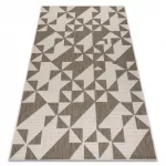 Covor țesut din sisal floorlux 20489 taupe Triunghi, 140x200 cm