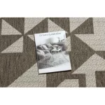 Covor țesut din sisal floorlux 20489 taupe Triunghi, 80x150 cm