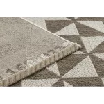 Covor țesut din sisal floorlux 20489 taupe Triunghi, 80x150 cm