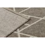 Covor țesut din sisal floorlux 20508 taupe / Șampanie Triunghi, 80x150 cm