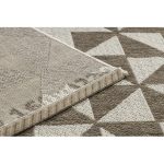 Covor țesut din sisal floorlux 20489 taupe Triunghi, 60x110 cm