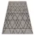 Covor țesut din sisal floorlux 20508 argint / negru Triunghi, 140x200 cm