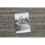 Covor floorlux țesut sisal 20389 argintiu / negru MIX 60x110 cm