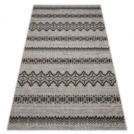   Covor țesut din sisal floorlux 20510 argint / negru 120x170 cm