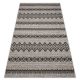 Covor țesut din sisal floorlux 20510 argint / negru 120x170 cm