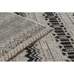 Covor țesut din sisal floorlux 20510 argint / negru 120x170 cm