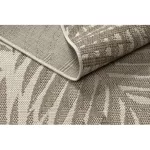 Covor țesut din sisal floorlux 20504 Frunze, Șampanie / gri închis 200x290 cm