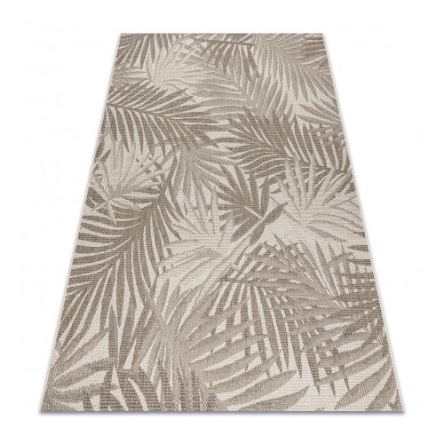Covor țesut din sisal floorlux 20504 Frunze, Șampanie / gri închis 240x330 cm