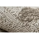 Covor țesut din sisal floorlux 20491 Flori, Șampanie / gri închis  80x150 cm