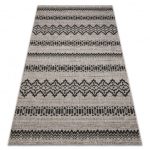 Tesut sizal floorlux covor 20510 argint / negru 60x110 cm