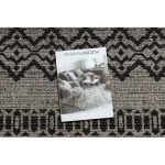 Tesut sizal floorlux covor 20510 argint / negru 60x110 cm