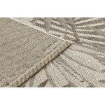 Covor țesut din sisal floorlux 20504 Frunze, Șampanie / gri închis 60x110 cm