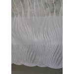  TRD. Perdea gata confecționată Dalí albă cu model modern de valuri 200x160cm