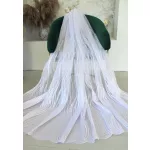  TRD. Perdea gata confecționată Dalí albă cu model modern de valuri 300x160cm