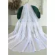  TRD. Perdea gata confecționată Dalí albă cu model modern de valuri 300x160cm