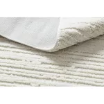 Covor SEVILLA AC53B dungi, alb franjuri Berber shaggy 120x170 cm