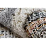 covor SEVILLA Y523C diamant gri / galben cu franjuri Berber shaggy 120x170 cm