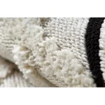 covor SEVILLA Y611A , DIAMANT maro/ Alb franjuri Berber shaggy 120x170 cm