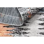 Covor modern BELLE BR23A negru / bej franjuri 80x150 cm
