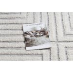 covor SEVILLA Z788A labirint alb /gri cu franjuri Berber shaggy 80x150 cm