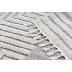 covor SEVILLA Z788A labirint alb /gri cu franjuri Berber shaggy 80x150 cm